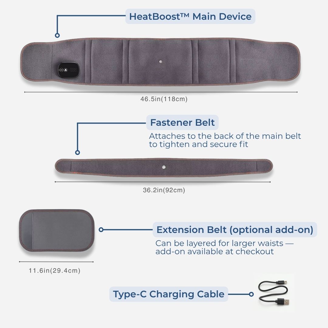 HeatBoost™ Red Light Lumbar Belt